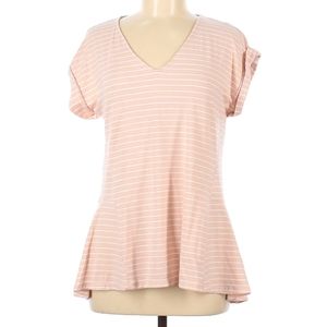 Jones New York Pink Striped Top